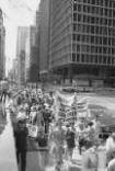 Protestors march along 48th Street and Park Avenue in New York