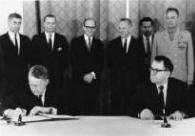 Signing of the Nuclear Non-Proliferation Treaty in Moscow, Russia