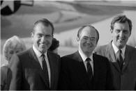 Richard Nixon, Hubert Humphrey and Edmund Muskie